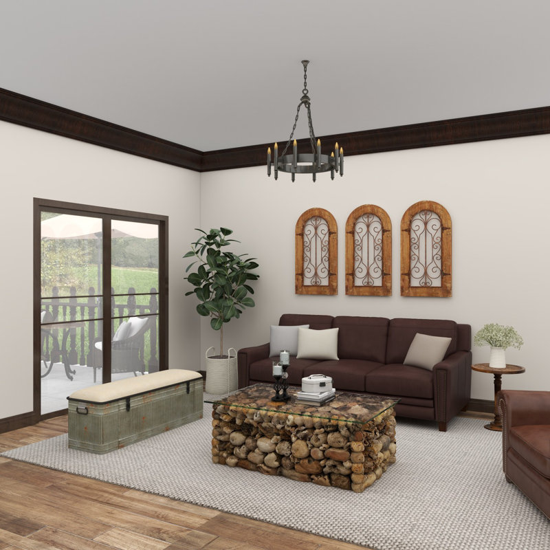 Fleur De Lis Living Brown Panel Wall Décor & Reviews Wayfair